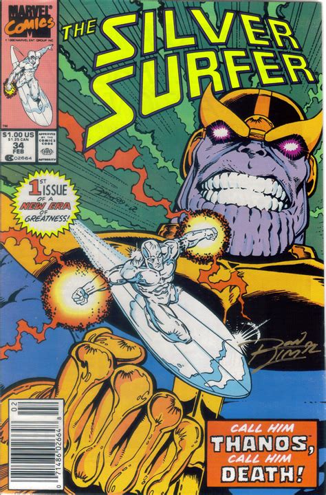 Silver Surfer #34.Thanos.Silver Surfer.i had it ,in-Person,Signed by ...