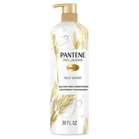 Amazon.com: Pantene Conditioner, with Rice Water, Protects Natural Hair ...