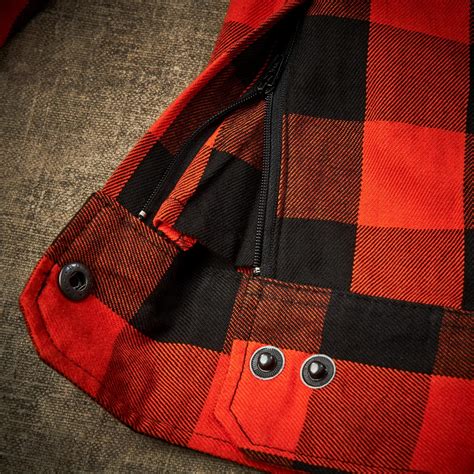 MOE'S HILLS BOBBER'S SHIRT FLANNEL - ORANGE/BLACK