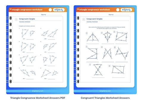Worksheet Congruent Triangles Congruent Triangles Worksheets :: 49