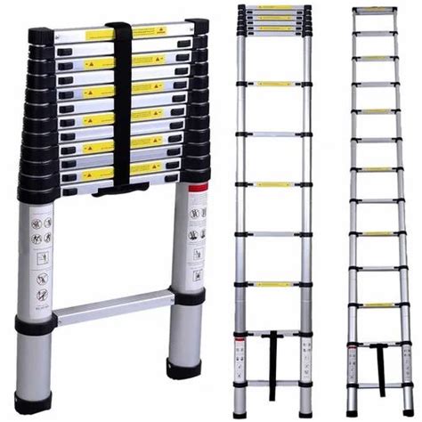 Telescopic Ladder - 3.8 Meter Aluminum Telescopic Ladder Trader ...