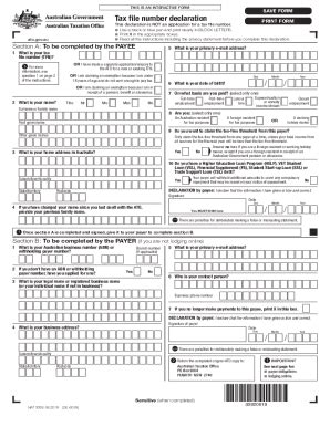 Tax File Number Declaration Form - Fill Out, Sign & Share Online ...