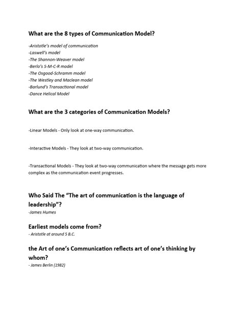Image result for 5 Types of Communication Model
