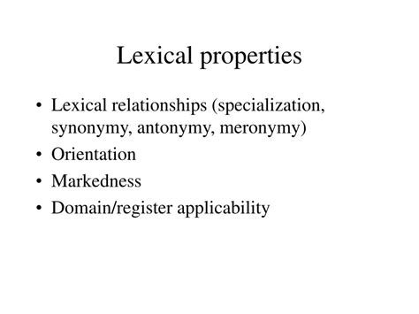Image result for Lexical Semantics Examples