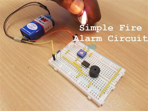Simple Fire Alarm Circuit Diagram 的图像结果