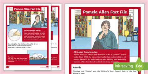 Pamela Allen Fact File (teacher made) - Twinkl