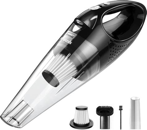 Powools Aspiradora de mano inalámbrica recargable con 2 filtros ...