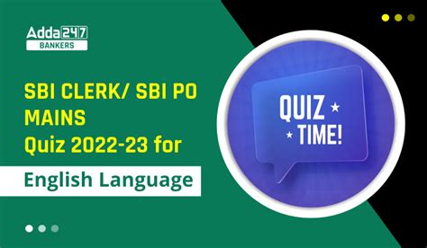 English Quizzes For SBI PO/Clerk Mains 2023- 7th January | Latest Hindi ...