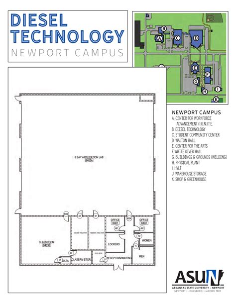 Arkansas State University Newport Campus Map (2025-2015) - All Maps