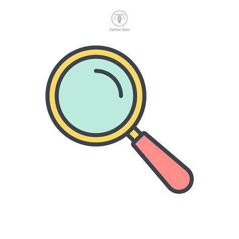 magnifying glass icon symbol template for graphic and web design ...