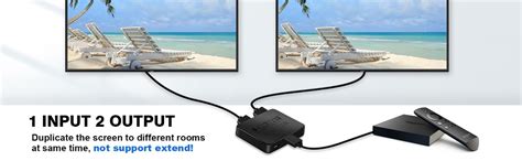 Etzin HDMI Splitter 1 in 2 Out, 4K HDMI Splitter for Dual Monitors ...