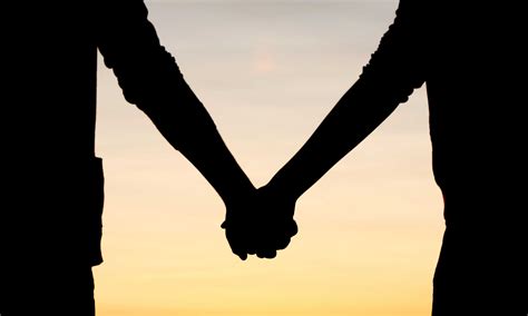 Free Two People Holding Hands Silhouette, Download Free Two People ...