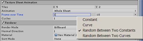 Unity Particle System Texture Sheet Animation 的图像结果