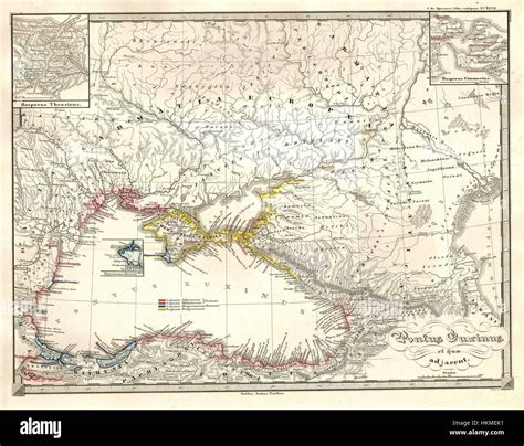 The 1855 *Spruneri Map of the Black Sea* offers a historical view of the Black Sea region, also ...