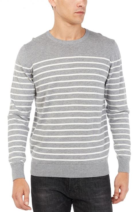 MELANGE MIST Striped Sweater