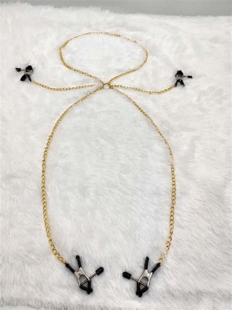 Kamuk Life Chain Collar Nipple and Clit Clamp Set