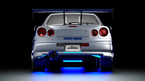 2 Fast 2 Furious R34 Nissan Skyline GT-R 3D Model by impulse99