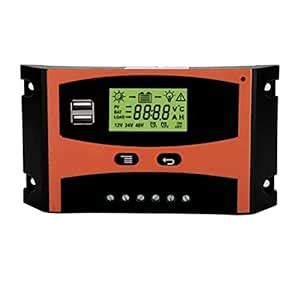 Solar Charge Controller, 12V/24V MPPT Solar Panel Regulador, Auto ...