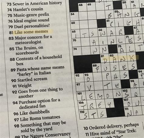 From this week’s Sunday NYTimes crossword. Congrats, this sub is ...
