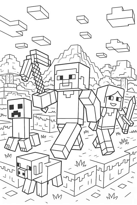 Free minecraft coloring pages minecraft steve coloring page – Artofit