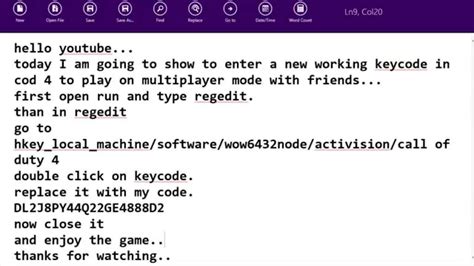 Cod 4 Multiplayer KeyCode 的图像结果