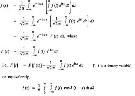 Statement of Fourier Integral Theorem - Sine and Cosine | Solved ...