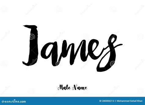 James Name Cursive