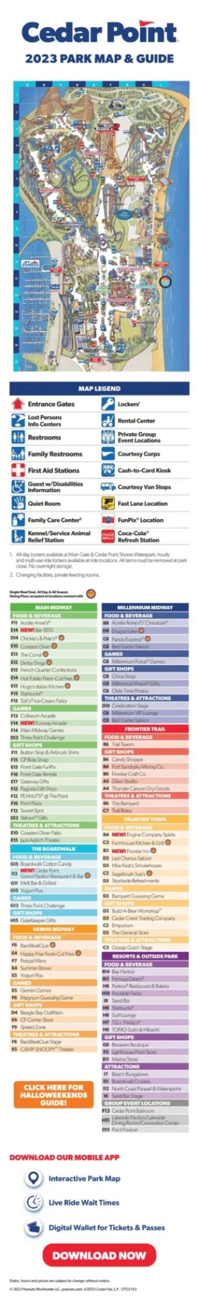 🌲The Ultimate Cedar Point Map Resource: Download, Print, Explore - All Maps