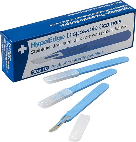 Safety First Aid Group HypaEdge Sterile Disposable Scalpels Size 10 ...