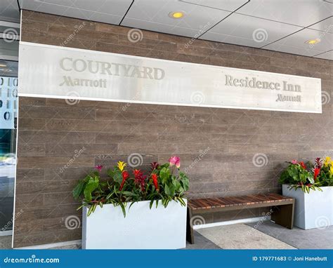 The Exterior of a Marriott Courtyard and Residence Inn in Laureate Park ...