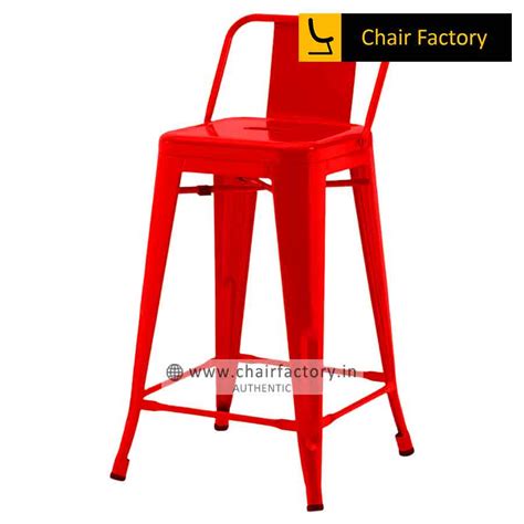 Tolix Red High Counter Bar Stool Small | Chair Factory