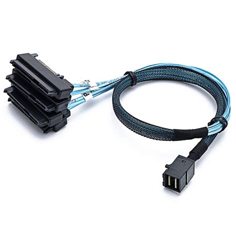 CableDeconn SFF-8643 Internal Mini SAS HD to (4) 29pin SFF-8482 ...