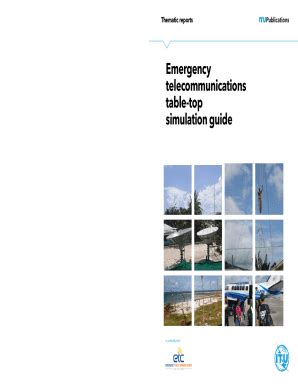 Fillable Online Emergency telecommunications table-top simulation guide ...