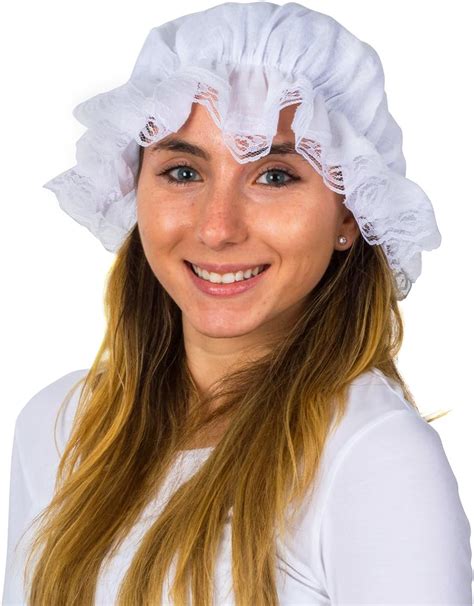 Tigerdoe Mob Cap - White Mop Hat - Thanksgiving India | Ubuy