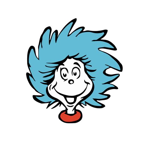 Thing Face | Dr. seuss svg, Seuss, Dr seuss crafts