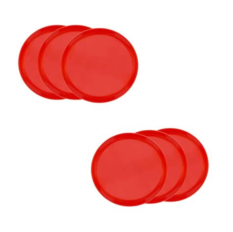 Buy GOWRI Plastic Buffet Plates, Set of 6, Red, Size 11 Inch | Ideal ...