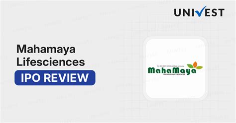 Mahamaya Lifesciences IPO: Check Date, Price Band, Lot Size, & Details