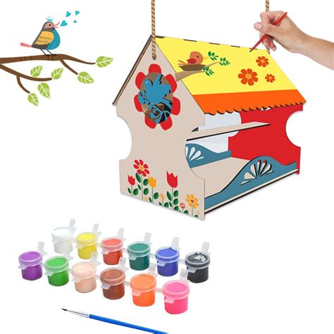 Webby DIY Wooden Build & Paint My First Bird House – Webby Toys