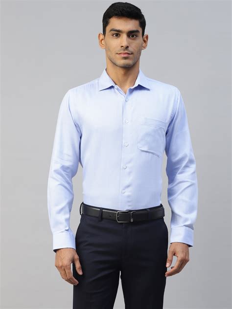 Men's Light Blue Slim Fit Formal Shirt – Donvino