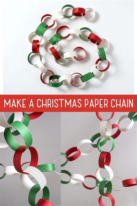Christmas Paper Chain in Four Easy Steps | Christmas paper chains ...