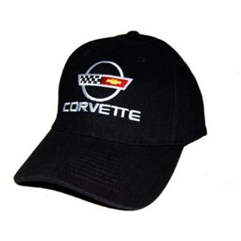 C4 Corvette Black Brushed Twill Hat | Corvette Depot