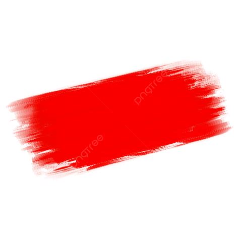 Red Brush Stroke Element, Red, Brush Strokes, Paint Brush PNG ...