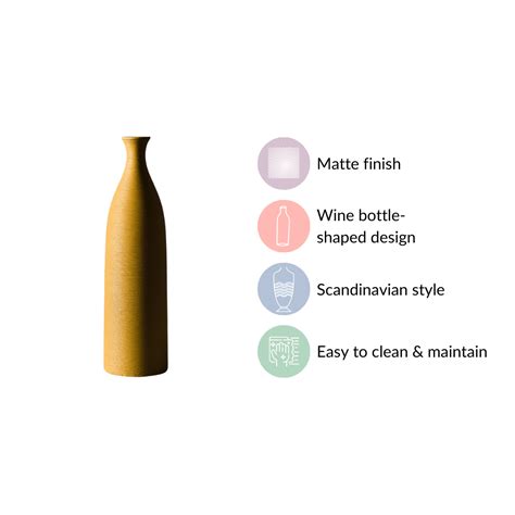 Yellow Textured Ceramic Vase Online - Premium Vase | Nestasia