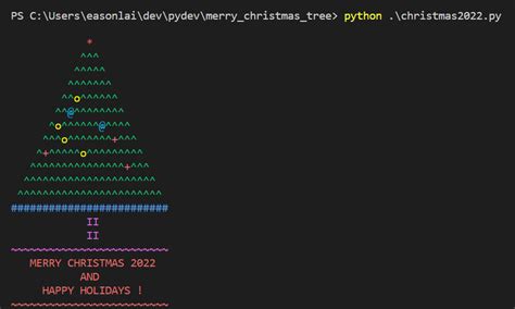 Image result for Christmas Tree Python Code Tutorial
