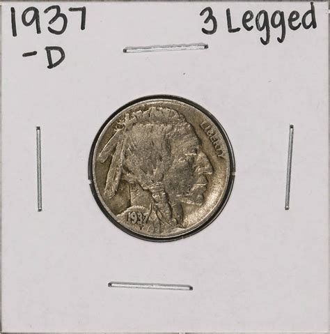 1937-D 3 Legged Buffalo Nickel Coin