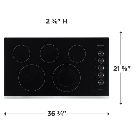 36" Electric Cooktop Stainless Steel-FFEC3625US | Frigidaire