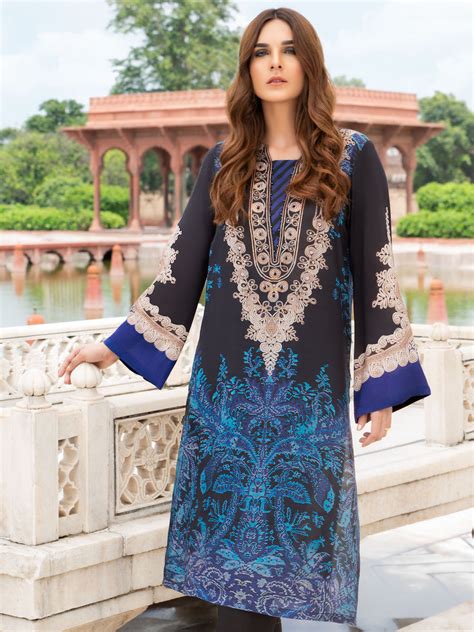 Limelight Cambric Collection 2019 – Silk Shirt – U0845-SSH-BLU – YourLibaas