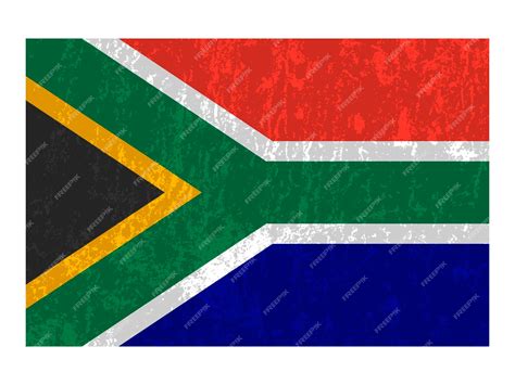 Premium Vector | South africa flag official colors and proportion ...