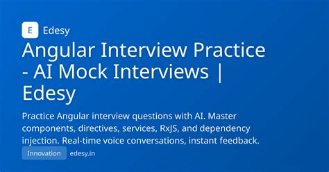 Angular Interview Practice - AI Mock Interviews | Edesy | Edesy | edesy.in