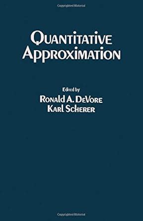 Buy Quantitative Approximation Book Online at Low Prices in India ...